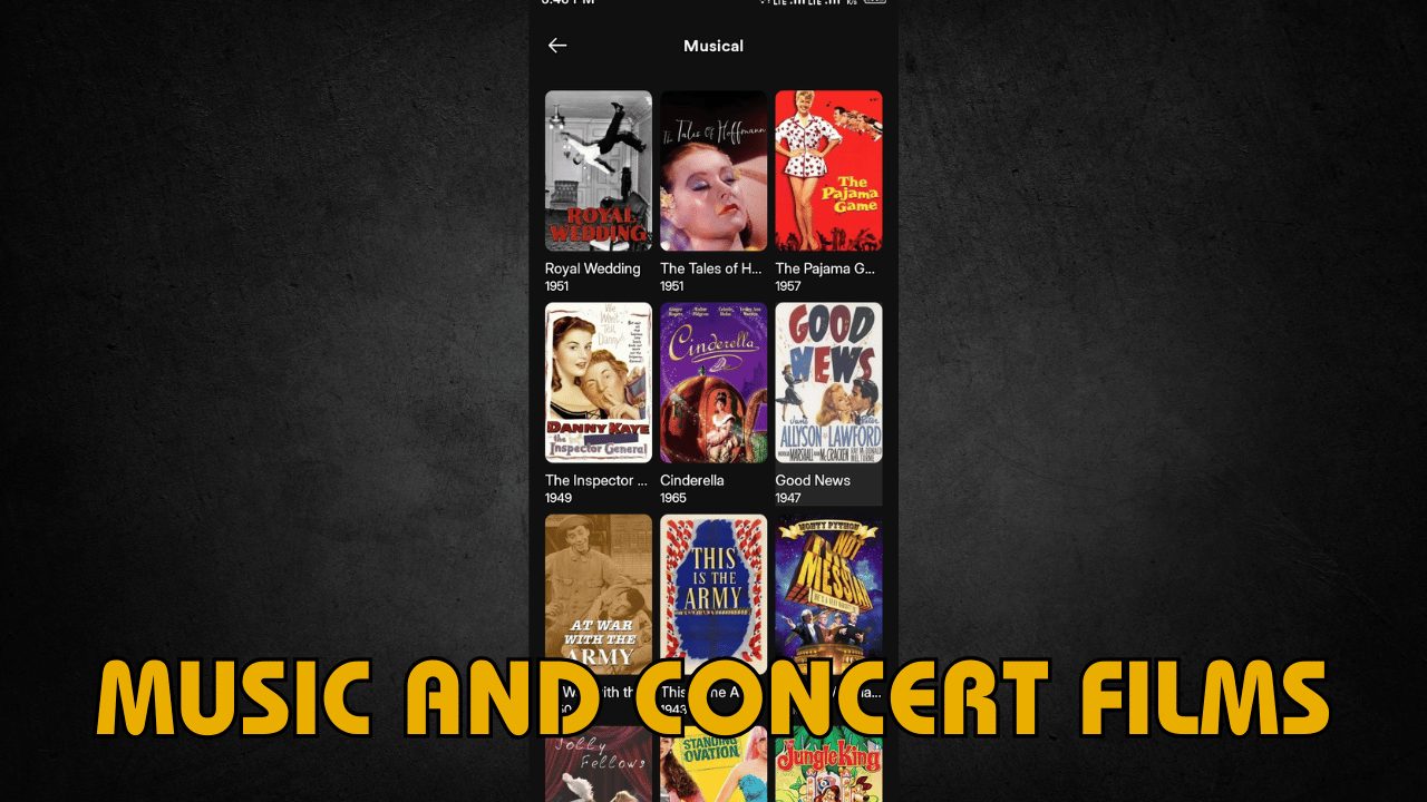 Music and Concert Films