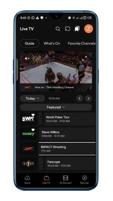 Live TV Integration
