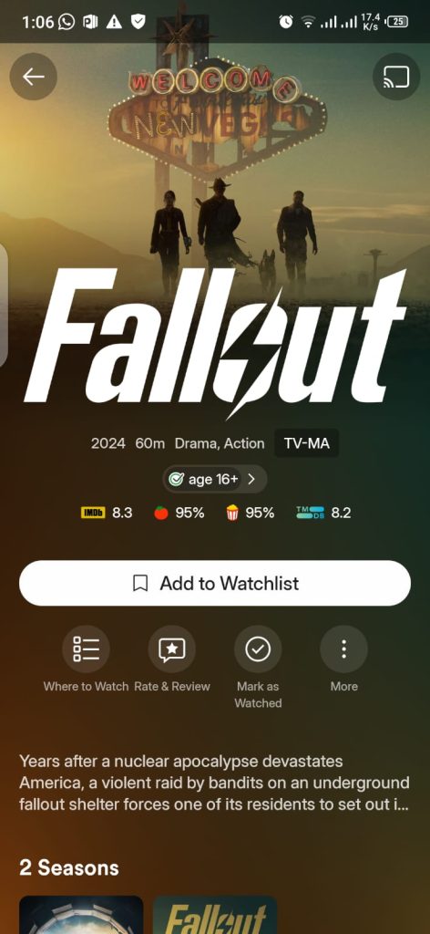 Fallout Movie on Plex