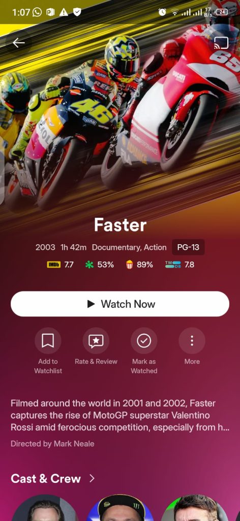 Faster Movie on Plex