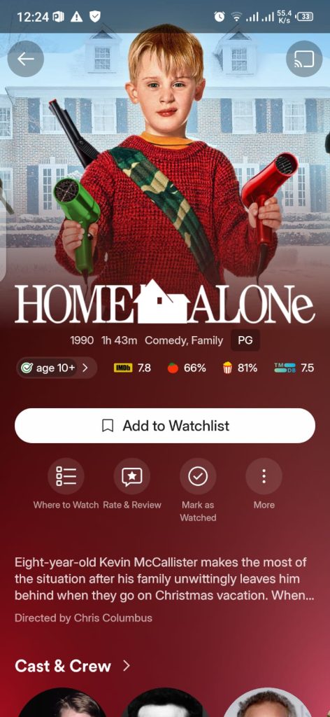 Home Alone Movie on Plex
