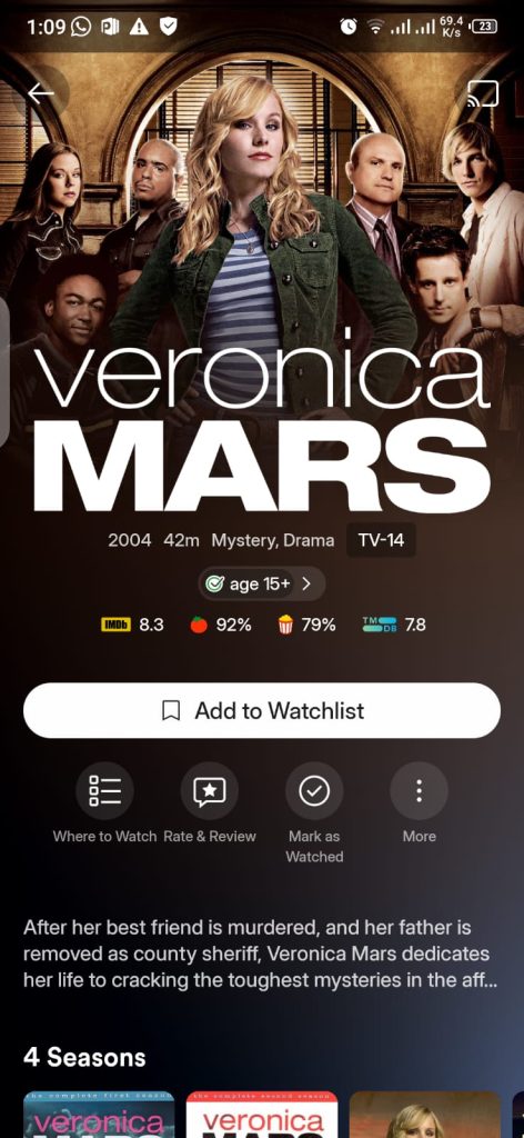 Veronica Mars Movie on Plex
