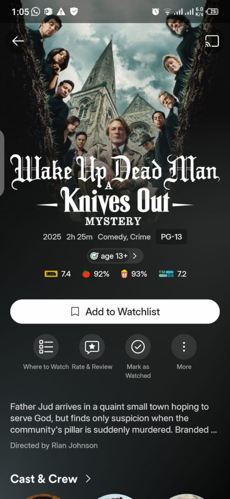 Wake up Dead Man Movie on Plex