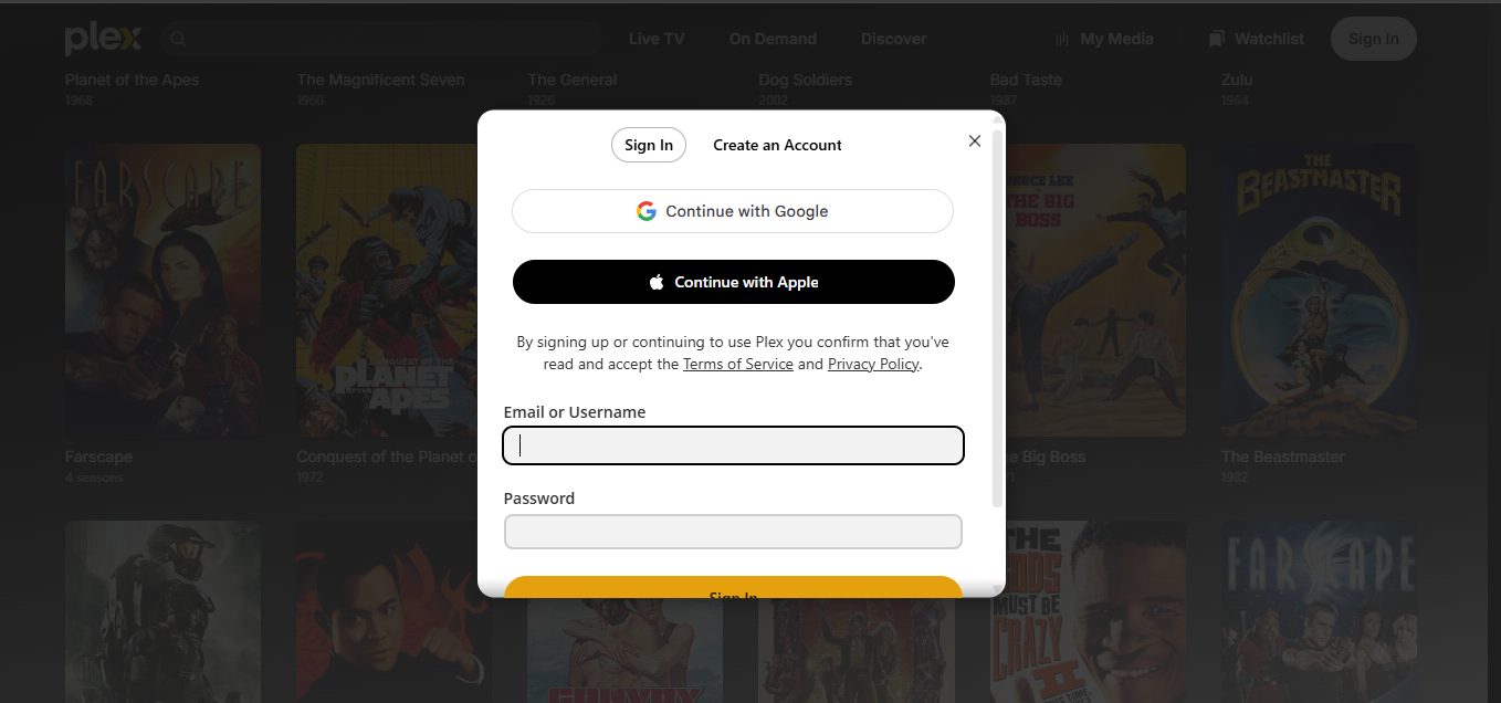 Create a Free Account